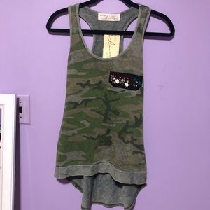 NWT Vintage Havana Camo Racerback Tank